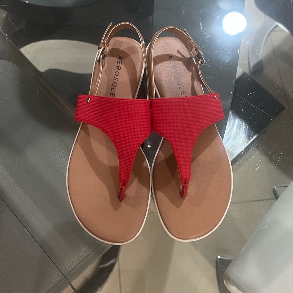 Aerosoles Ankle Strap Thong Sandal size 7.5